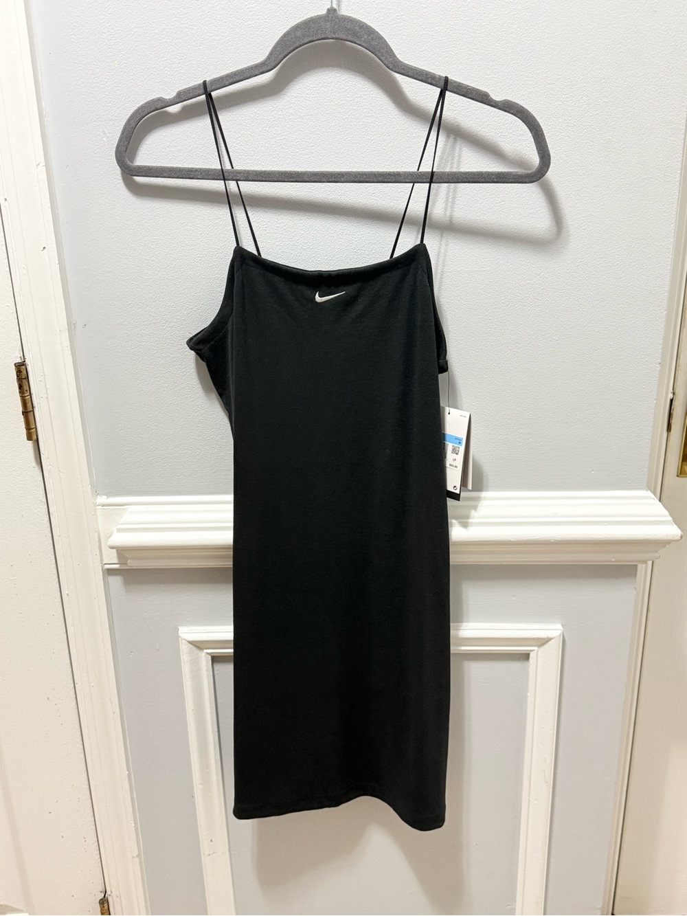 Nike Black Slim Spaghetti-Strap Mini Dress